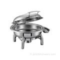 Hôtel Party Hotel Steel Steel Round Food Warmer